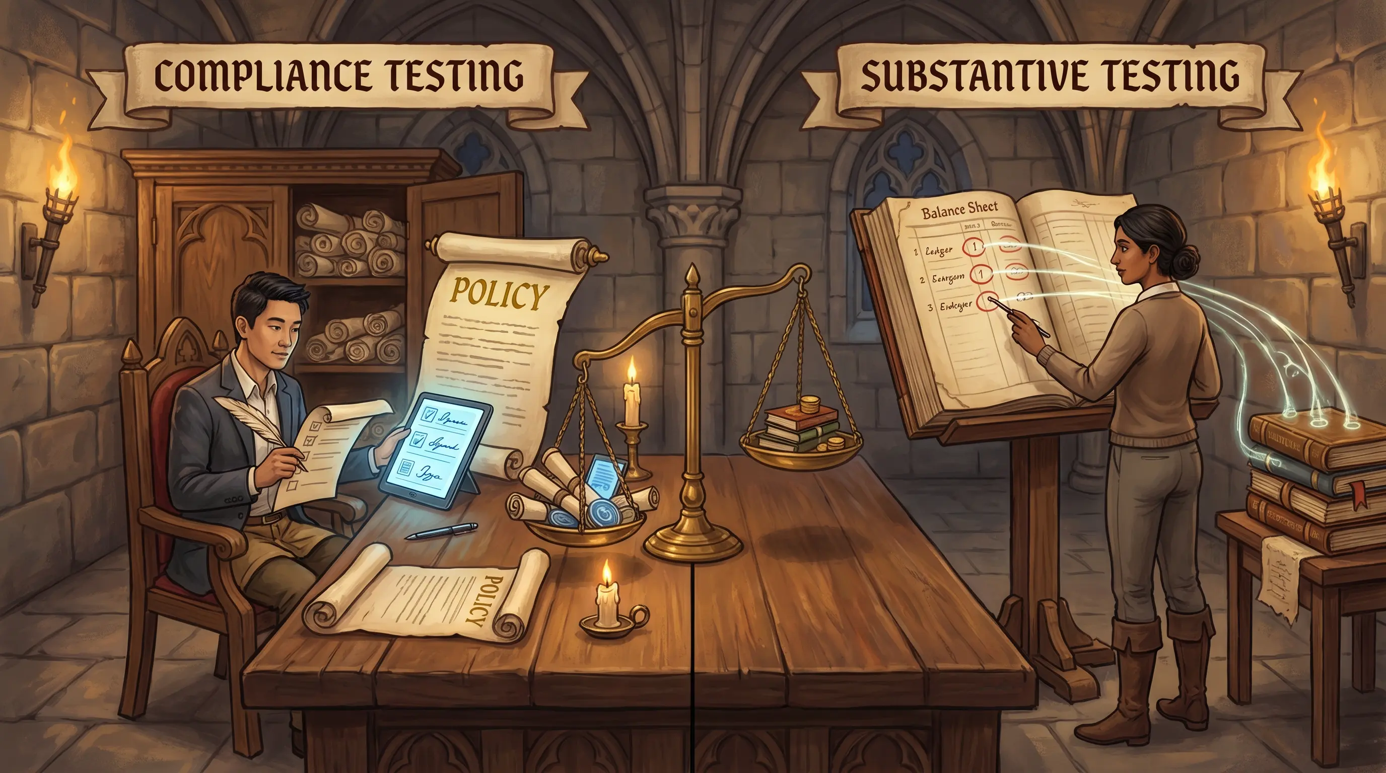 Compliance Testing vs. Substantive Testing