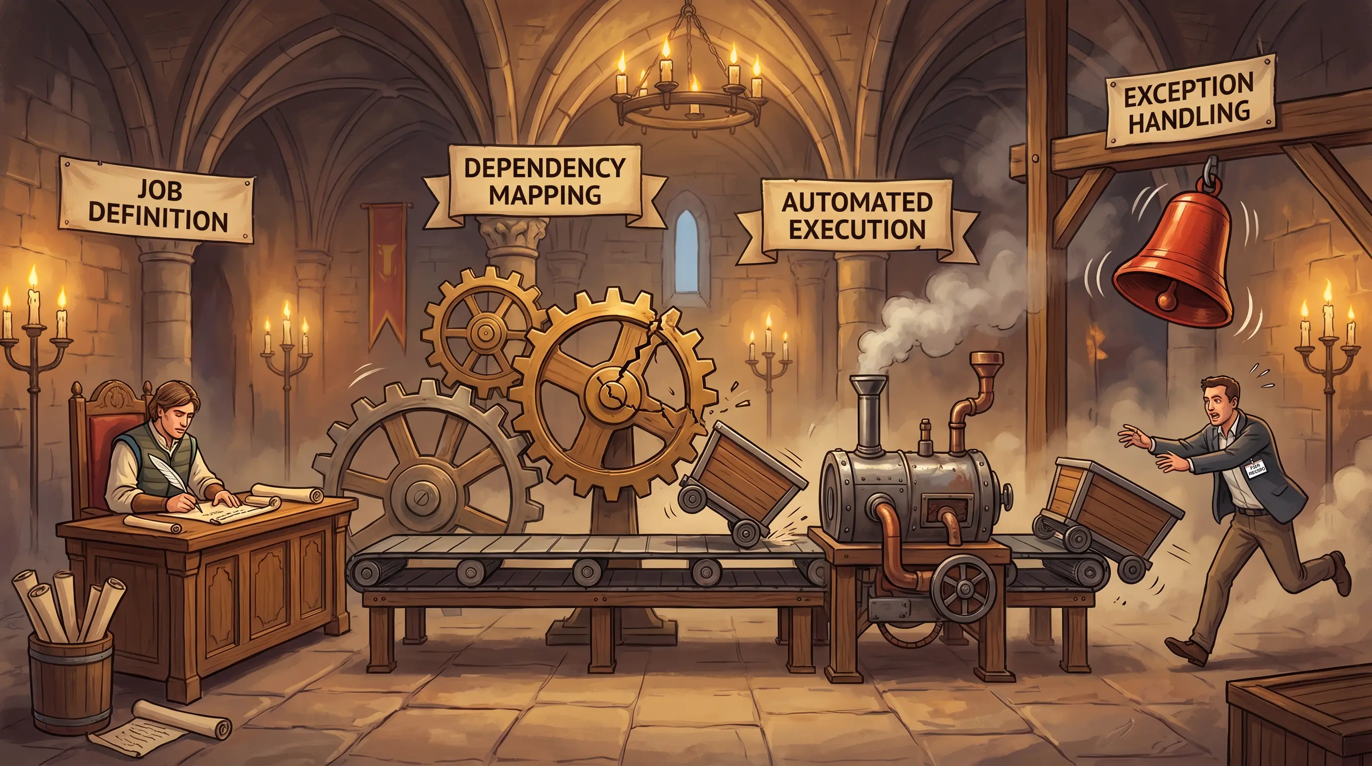 Job Scheduling and Production Process Automation